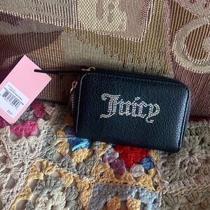 Juicy Couture liquorice with ab stones wallet NWT